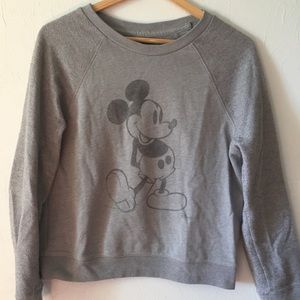 Gray Mickey Mouse Sweatshirt